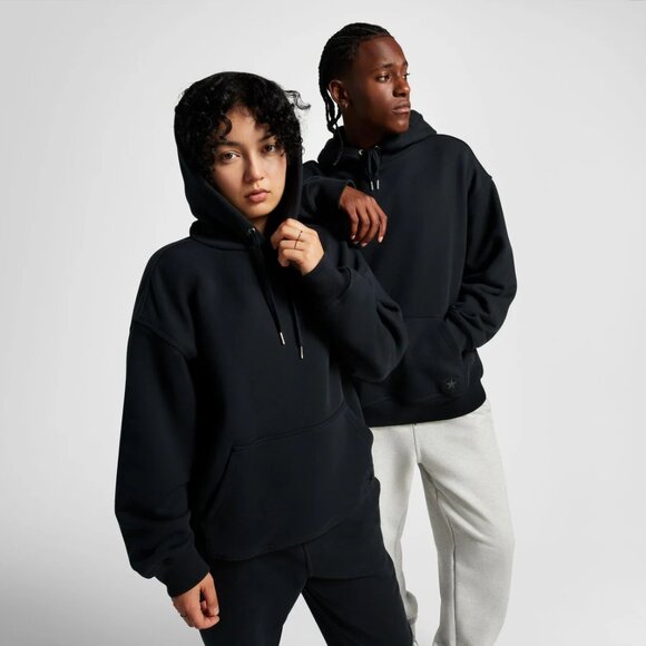 Converse Gold Standard Loose-Fit Pullover Hoodie BLACK SIZE 2XL XXL NEW MENS - Picture 5 of 12